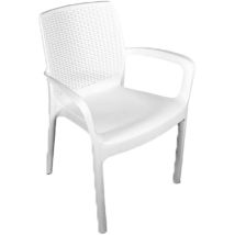 Ipae Progarden - Poltrona Regina Da Esterno In Resina In Colore Bianco