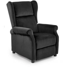 Arredamento1 - Poltrona regolabile Houston 878, Nero, 83x75x92cm, Arazzo