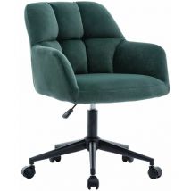 Wahson Office Chairs - Sedia da Scrivania Girevole Sedia da Ufficio Imbottita con Rotelle Regolabile in Altezza per Studio, Velluto, Verde