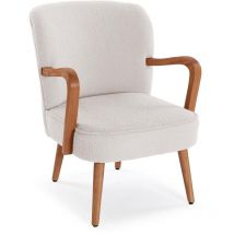 Versa - Poltrona Liam Chic Style, Misure (h x l x l) 79 x 70,0 x 62 cm, Bianco