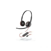 Poly Blackwire C3220 Auriculares Alámbrico Diadema Oficina/Centro de llamadas usb Tipo c Negro