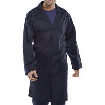 Beeswift Click Polycotton Warehouse Coat Navy Blue Size 40 - PCWCN40