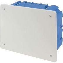 PP8183 Scatola Derivazione da Incasso con Coperchio - Scatola Elettrica da Parete Rettangolare - Cassetta Derivazione con Viti per Fissaggio