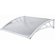 Weißes Polycarbonat-vordach 80 X120cm Werka Pro