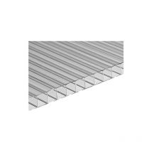 Polycarbonat Stegplatte 6 mm 100 x 105 cm klar UV-geschützt von Ezooza