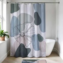 Polyester-duschvorhang 180x200 cm - flowers Tendance
