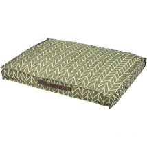 Beliani - Polyester Pet Bed Green with Brown Handle Couch Protection Payas