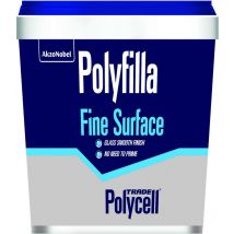 Polyfilla - Polycell Trade Fine Surface Filler - Ready Mixed Tub - 1.75 Kg