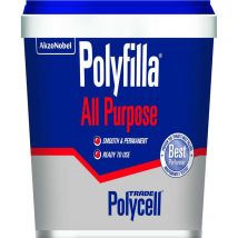 Polyfilla - Polycell Trade All Purpose Filler - Ready Mixed Tub - 1 Kg
