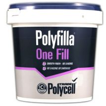 Polyfilla - Polycell Trade One Fill Filler - Ready Mixed Tub - 1L