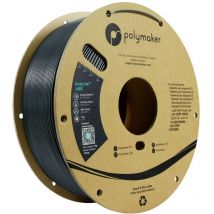 Polymaker - PE01028 Filament abs résiste à la chaleur, résiste aux chocs, inodore 1.75 mm 1000 g gris foncé PolyLite 1 pc