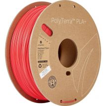Polymaker - PM70977 Regular Filament pla+ faible teneur en plastique, rigidité élevée 1.75 mm 1000 g rouge PolyTerra 1 p
