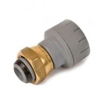 Polypipe - PolyPlumb PB715 15mm x 1/2 Straight Tap Connector Brass Connecting Nut - Single