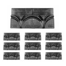 Polypipe - Underfloor PB08573 Channel Overlay End Returns x10 Per Pack ufh