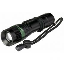 POLY POOL - PP3152 Torcia LED Portatile 3W ALUPRO - Torcia LED 3 Luminosità - Luce Emergenza o Lavoro Tascabile in Alluminio Portata 150m con Fuoco