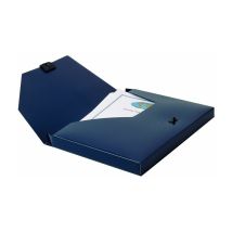 Snopake - DocBox Polypropylene A4 25mm Spine Width Push Lock Closure Blue