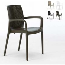 Stühle Küchenstuhl Esstischstuhl Esszimmerstuhl Boheme Arm Grand Soleil - Braun