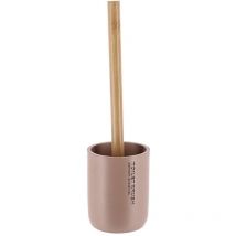 Polyresin-wc-bürste - cappuccino bambus Tendance
