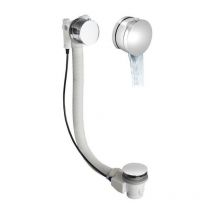 Polysan - Accessoires - Garniture de vidage et de trop-plein pour baignoire, avec alimentation, avec bowden, longueur 575 mm,