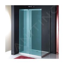 Polysan Altis Line - Paroi solide 1000 mm, aluminium poli/verre clair AL6115C