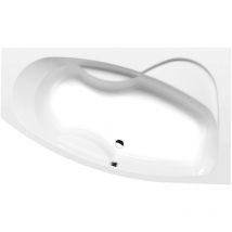 Polysan - Badewannen - Asymmetrische Badewanne mamba r, 170x100x44 cm, weiß 77111