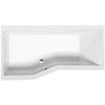 Badewannen - Asymmetrische Badewanne versys l, 170x84x47 cm, links, weiß 70111 - Polysan