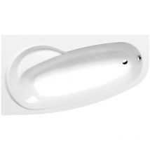 Baignoires - Baignoire asymétrique naos 180 l, 1800 x 1000 x 430 mm, droite, blanc 46111 - Polysan