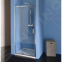 Polysan Easy Line - Porte de douche pivotante 880-1020 mm, aluminium poli/verre clair EL1715