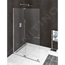 Polysan - Modular Shower - Paroi de douche coulissante 1200 mm, avec coulisses, verre clair MS5-120