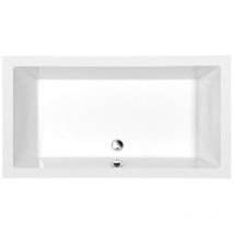 Polysan Plato de ducha profundo con borde, 1100x750x260mm, Blanco, (72883)