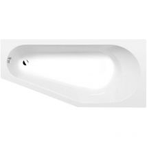 Vasche da bagno - Vasca da bagno asimmetrica Tigra r, 170x80x46 cm, bianco 90611 - Polysan