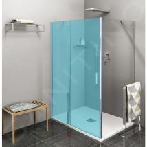 Polysan - Zoom Line - Paroi de douche 700 mm, aluminium poli/verre clair ZL3270