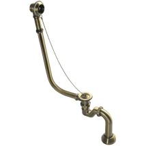 Polysan Zubehör - Badewannenablaufgarnitur, Kette, Inkl. Siphon, Bronze 71690