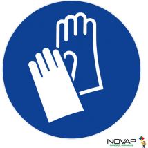 Polystyrol-Schockplatte Obligatorische Schutzhandschuhe - ø 300 mm Novap 4061658