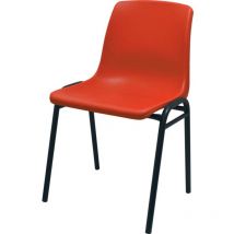 Lincoln Polypropylene H/D Stacking Chair Red