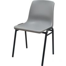 Lincoln - Polypropylene h/d Stacking Chair Grey