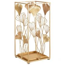 Portaombrelli Foglia Dorata cm 22,5X22,5X48,5 - gold leaf