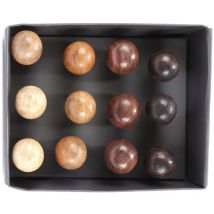 Pomelli per porte in legno di mango (set di 12)