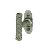 Pomello della finestra Brest in ferro grigio.