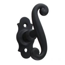 Bouton de fenêtre fer forgé coq noir