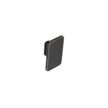 Pomello per mobili moderni Siro Zamak - 58 x 33 mm - Rame nero spazzolato