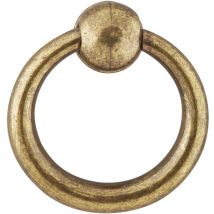 Pomello rotondo per mobile in zama oro vecchio H.36 x L.35 x P.13 mm Chrisligne