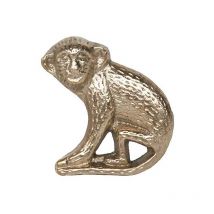 Pomello per porta in ottone riciclato Monkey Left