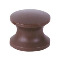 Pomello per Serratura d. 22 mm colore marrone