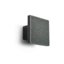Pomello square anticato effetto ferro tipo Quadro 30 x 30 mm profondità 19 mm in Pvc