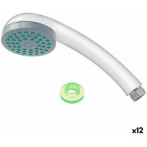 Berilo - Pomme de douche de métal argenté 6,7 x 18,5 x 6,7 cm (12 pièces)