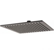 Bagnoclic - Pomme de douche carrée 25x25 noir mat