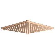 Cristina Ondyna - Pomme De Douche Carree 30x30 Laiton Or Rose Robinetterie Italy Pd55746p
