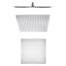 Ferrari Srl - Pomme de douche carrée basse en acier inoxydable 300x300mm - Idrhaus