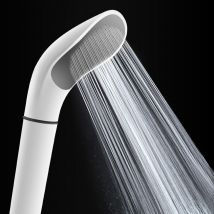 Shining House - Pomme de douche filtrante Douche d'appoint douche amovible anti-blocage salle de bain buse à main chauffe-eau incurvé blanc pomme de